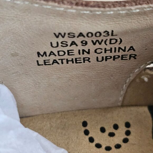 Propet Jenna Womens Brown Leather Sandals Sz 9 Wide Width - Picture 7 of 9